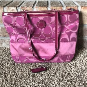 Pink coach purse